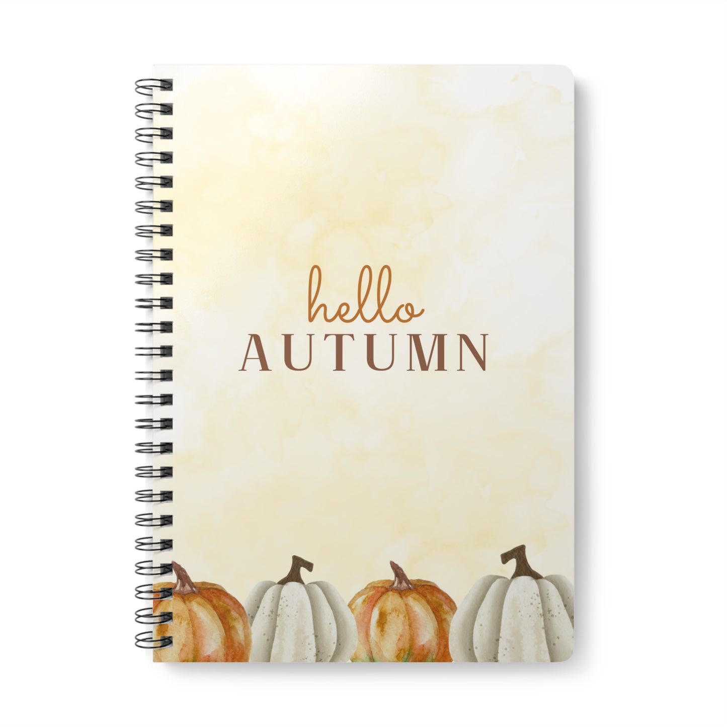 Hello Autumn Notes Wirobound Softcover Notebook, A5