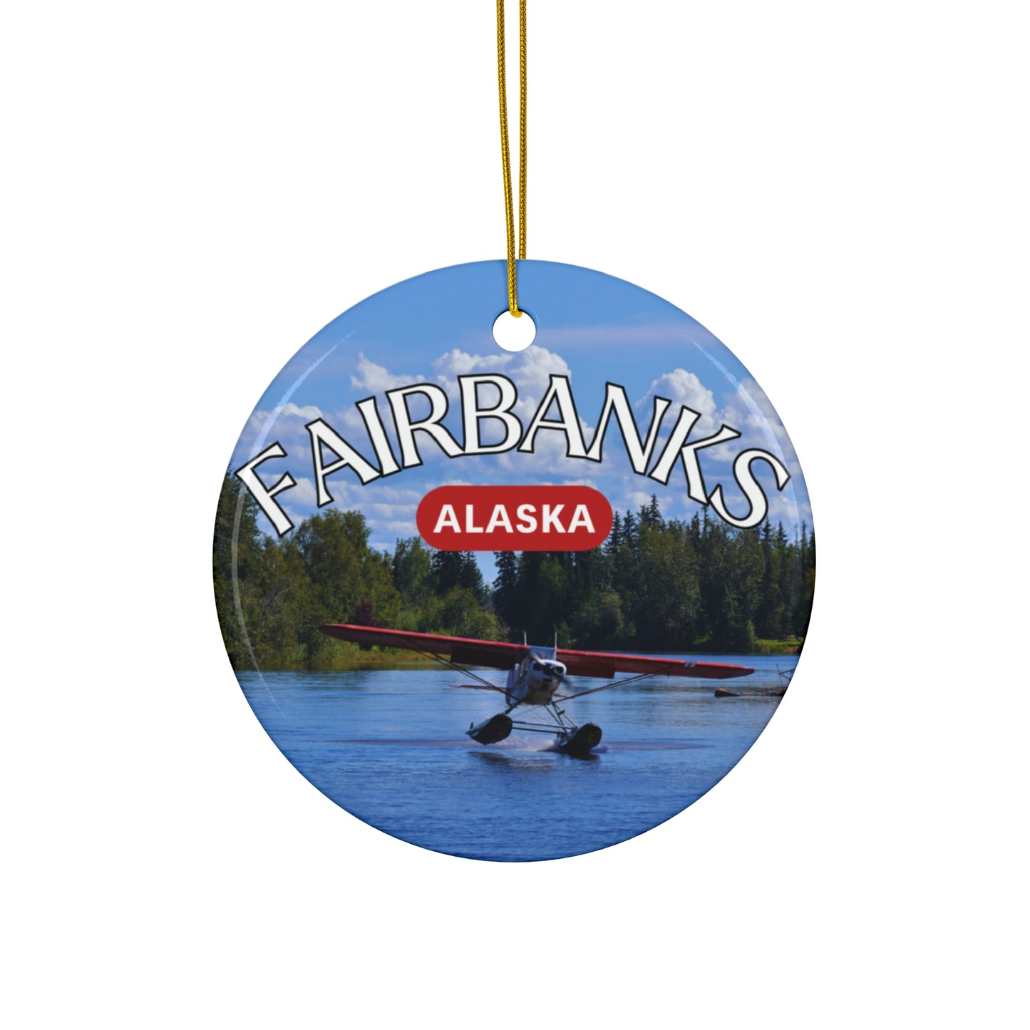 Fairbanks Alaska Ornament, Fairbanks Keepsake, Alaska Souvenir, Fairbanks Alaska Gift, Alaskan Memorabilia, Fairbanks Souvenir