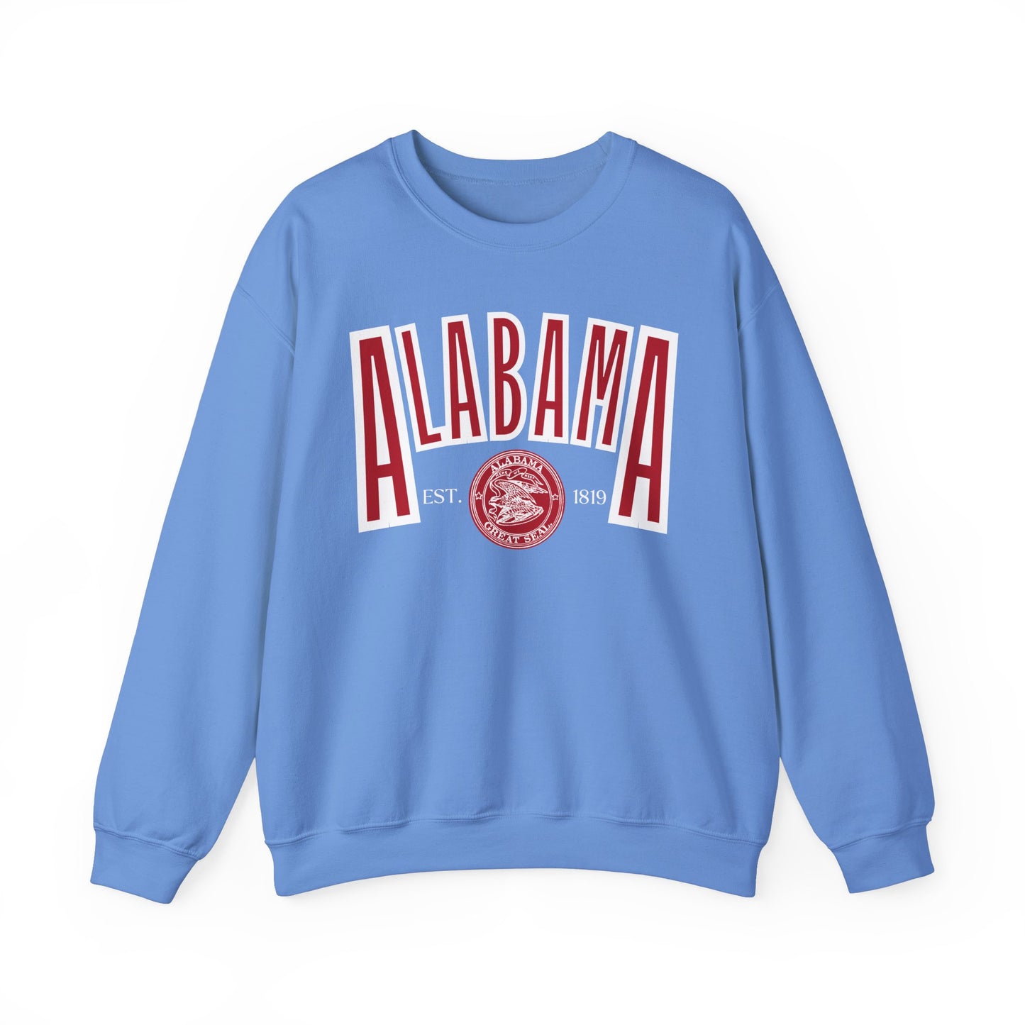 Alabama Souvenir Crewneck Sweatshirt, Comfortable Cool Sweater, Unisex Heavy Blend Pullover, Gift for Alabamians, State Pride Jumper
