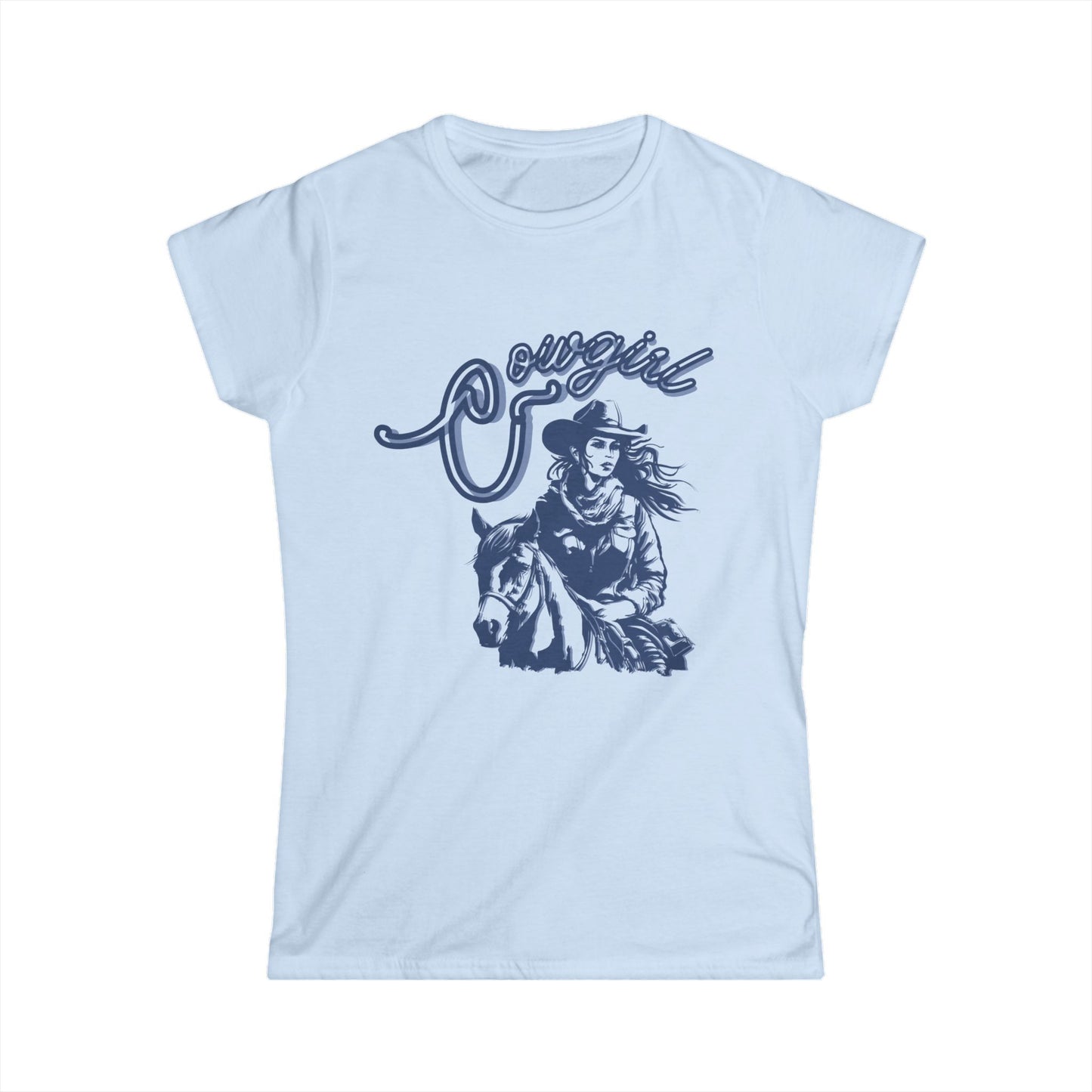 Cowgirl Graphic T-Shirt Women's Softstyle Tee Multiple Colors and Sizes