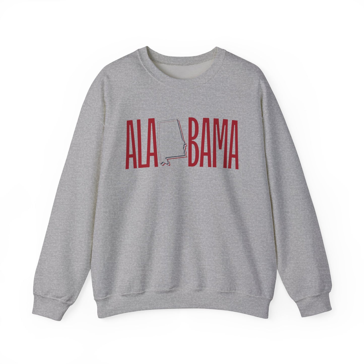 Alabama Souvenir Crewneck Sweatshirt, Comfortable Cool Sweater, Unisex Heavy Blend Pullover, Gift for Alabamians, State Pride Jumper