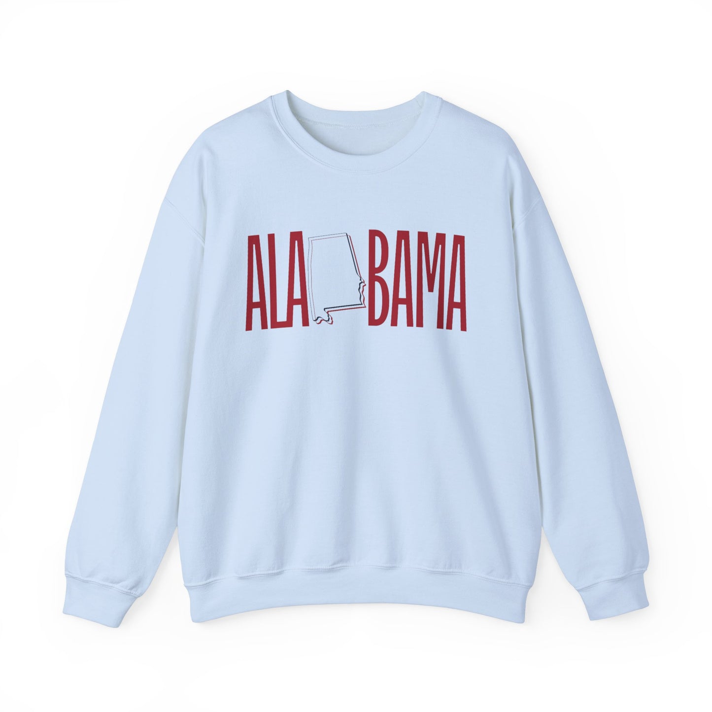 Alabama Souvenir Crewneck Sweatshirt, Comfortable Cool Sweater, Unisex Heavy Blend Pullover, Gift for Alabamians, State Pride Jumper