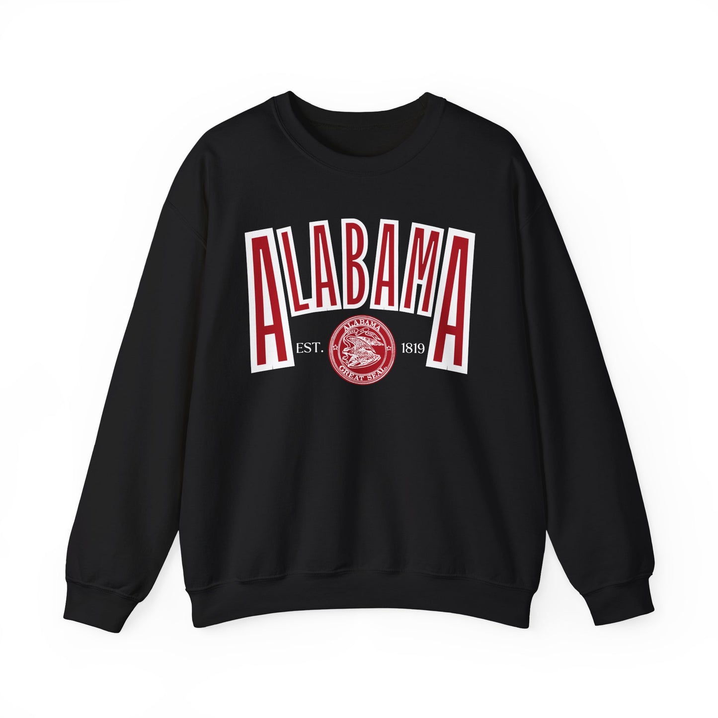 Alabama Souvenir Crewneck Sweatshirt, Comfortable Cool Sweater, Unisex Heavy Blend Pullover, Gift for Alabamians, State Pride Jumper