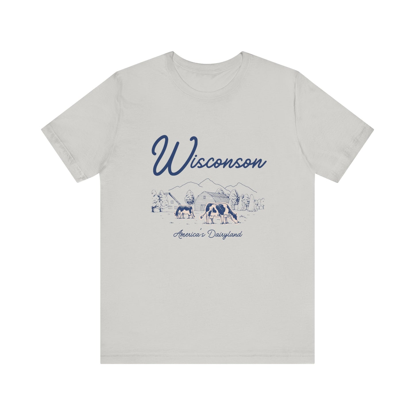 Wisconsin America's Dairyland T-Shirt Unisex Jersey Short Sleeve Tee