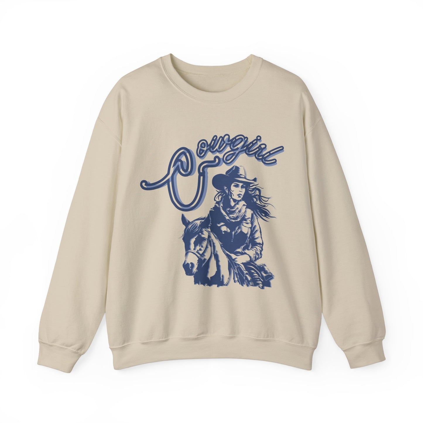 Cowgirl Sweater Unisex Heavy Blend™ Crewneck Sweatshirt Multiple Colors/Sizes