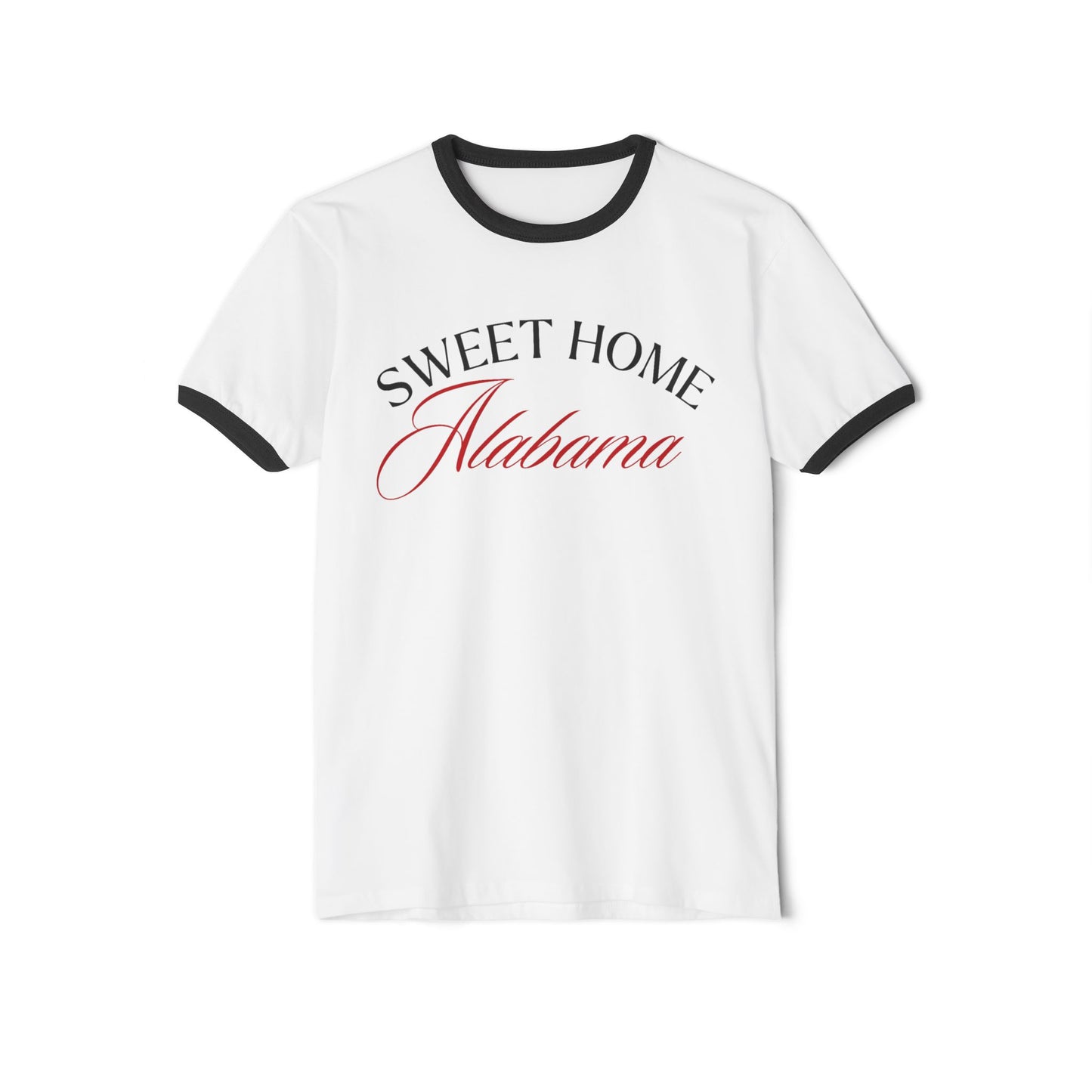 Sweet Home Alabama Unisex Cotton Ringer T-Shirt, Short Sleeve Tee, Alabama Pride Shirt, Southern Life Apparel, Country Music Fan Gift