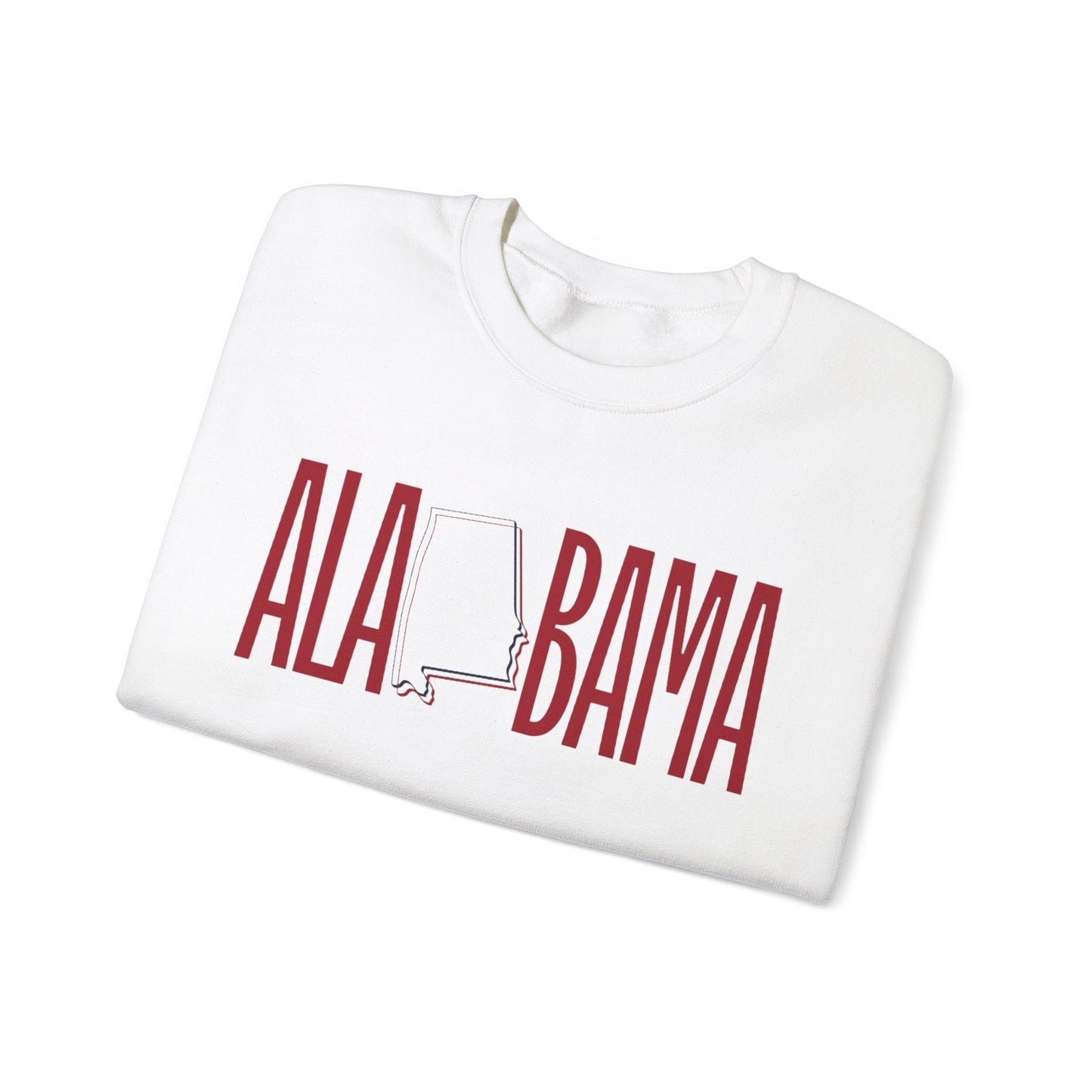 Alabama Souvenir Crewneck Sweatshirt, Comfortable Cool Sweater, Unisex Heavy Blend Pullover, Gift for Alabamians, State Pride Jumper