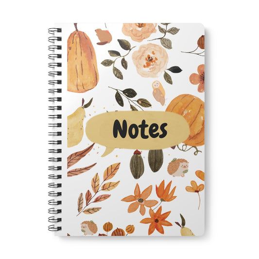 Fall Notes Wirobound Softcover Notebook, A5