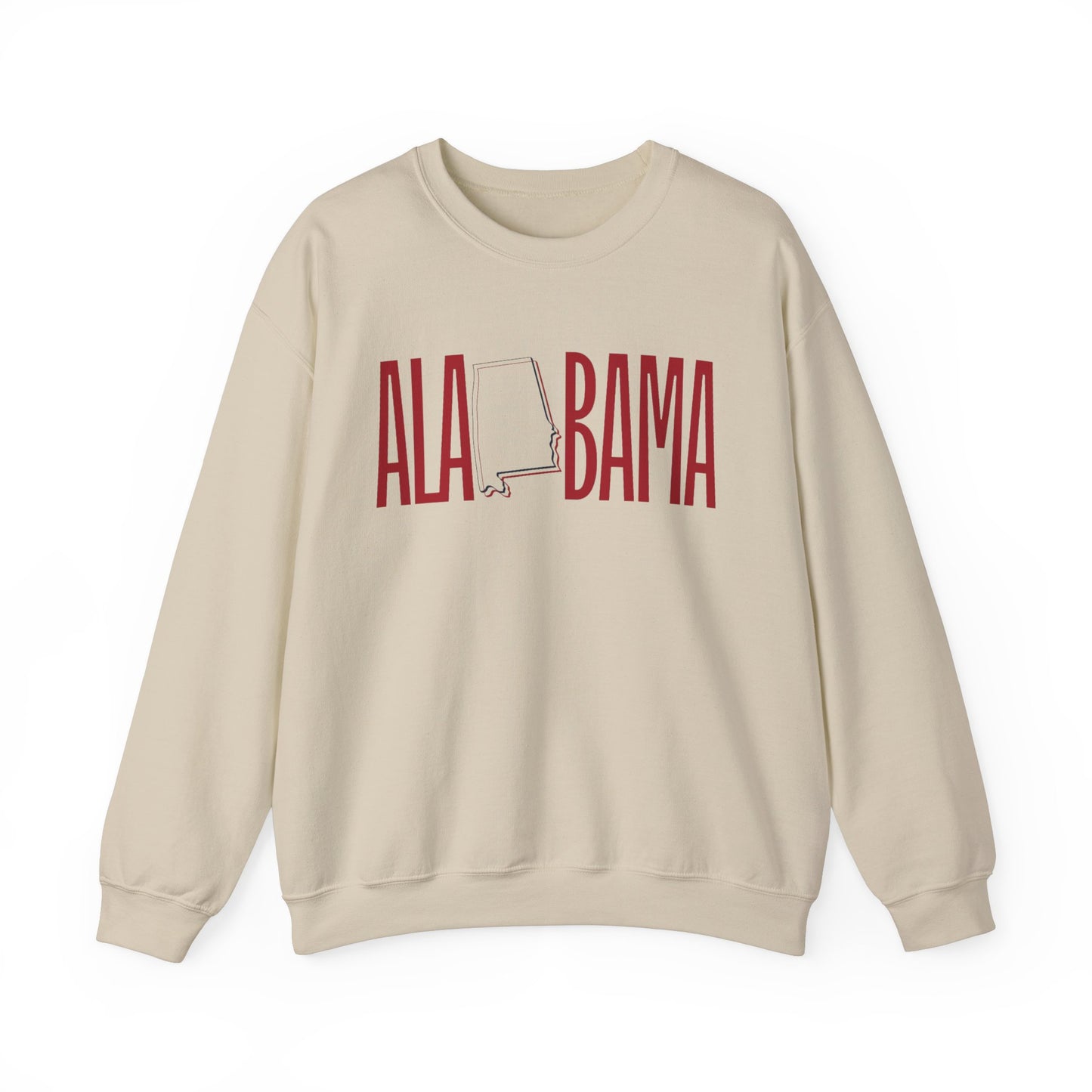 Alabama Souvenir Crewneck Sweatshirt, Comfortable Cool Sweater, Unisex Heavy Blend Pullover, Gift for Alabamians, State Pride Jumper