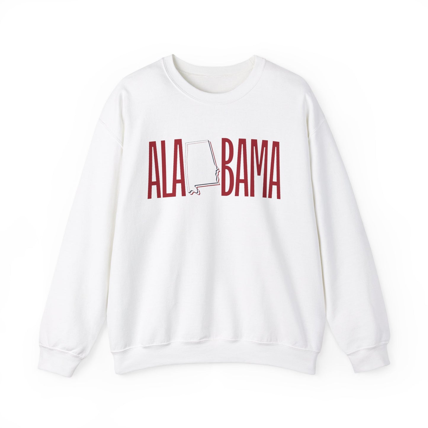 Alabama Souvenir Crewneck Sweatshirt, Comfortable Cool Sweater, Unisex Heavy Blend Pullover, Gift for Alabamians, State Pride Jumper