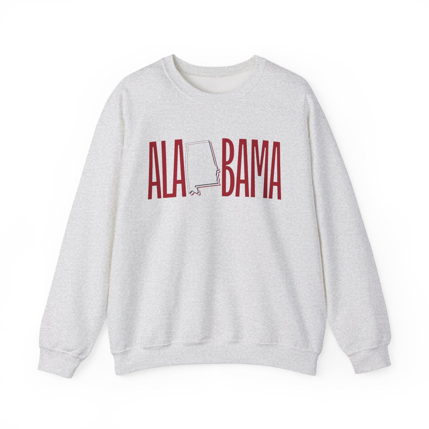 Alabama Souvenir Crewneck Sweatshirt, Comfortable Cool Sweater, Unisex Heavy Blend Pullover, Gift for Alabamians, State Pride Jumper