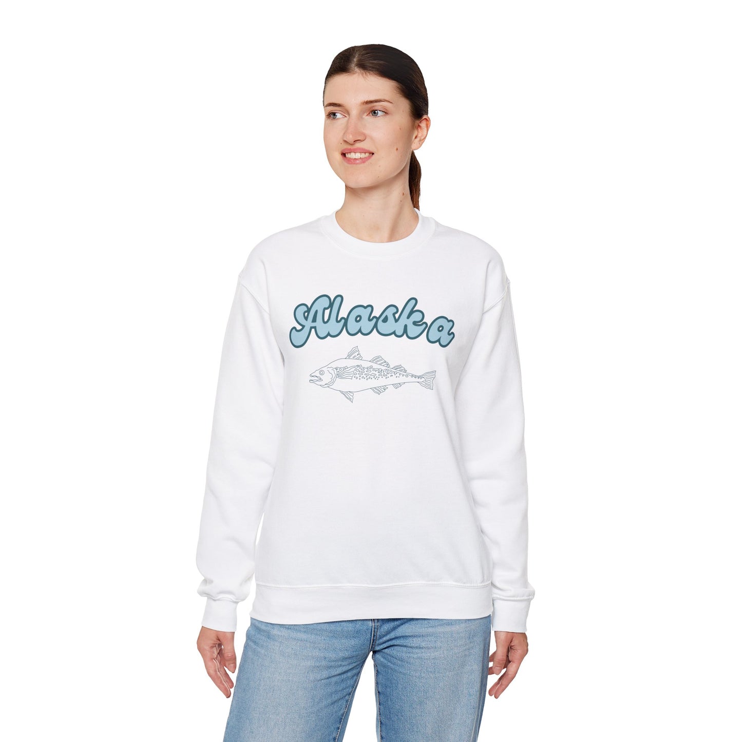 Alaska Sweater Crewneck Sweatshirt, Men Women Gift, Travel Memorabilia Top, Unisex Winter Pullover, Alaska Cruise Apparel, Alaska Souvenir